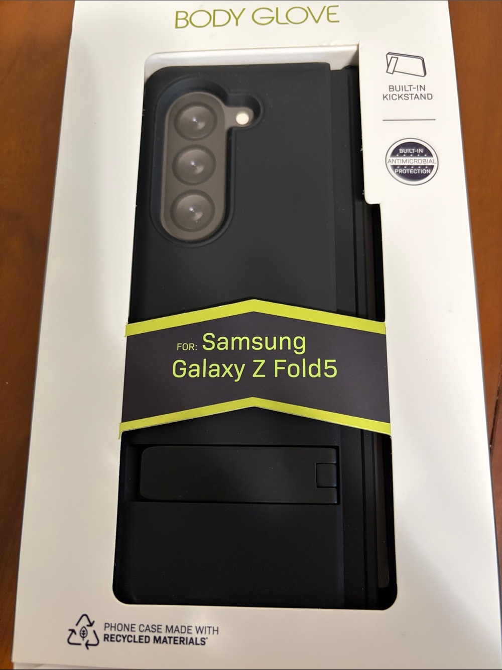 Body Glove Black Samsung Galaxy Z Fold5 Armor Case with Kickstand